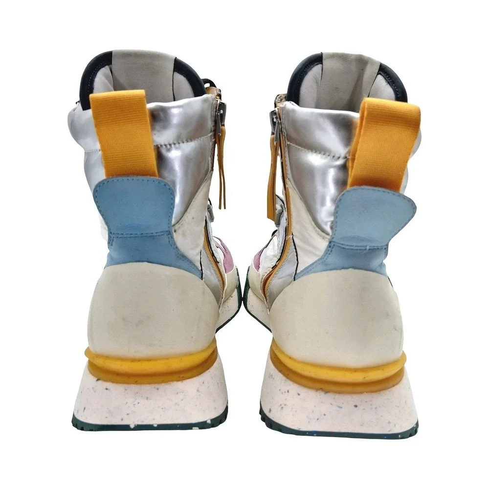 Oncept Rooftop Boots Womens Size 10 White Multi High Top Platform Shoes